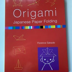 5 Origami books and assorted paper